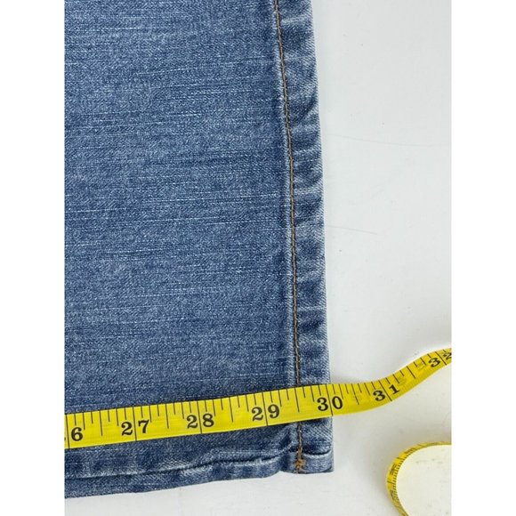 Izod Jeans Modern Fit Boot Cut Hi-Rise Size 12 Women's Denim Flap Pockets - Picture 9 of 11
